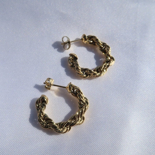 Twist chain earrings